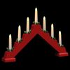 vidaXL Weihnachtskerzenbrücke mit 7 LEDs 3 pcs Rot 39,5 x 5 x 29 cm 42019706 Bild 5