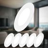 B.K.Licht - 6er Set LED Einbaustrahler 230V flach, neutralweißes Licht, je 3W 330lm, LED Spot, Deckenspots, Spots 230V, Einbauleuchten, Einbauspots, 68mm Lochmass, 90x28 mm (DxH), Weiß Bild 4