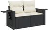 vidaXL 11-tlg. Garten-Sofagarnitur mit Kissen Schwarz Poly Rattan 3268146 Bild 3