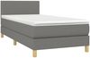 vidaXL Boxspringbett mit Matratze Dunkelgrau 80x200 cm Stoff 3140410 Bild 3