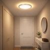 LED Deckenleuchte, Backlight, silber, rund, D 42,5 cm Bild 4