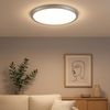 LED Deckenleuchte, Backlight, silber, rund, D 42,5 cm Bild 5