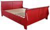 Rotes Landhausbett (160x200cm) mit Schubkästen, Shabby Chic Bild 2
