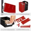 tectake Regal Kleinteilemagazin, 2er Set 2-tlg, 88-teilig, mit 4 Wandplatten Bild 4