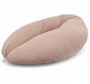 HOBEA-Germany Stillkissen XXL Lagerungskissen Schwangerschaftskissen Seitenschläferkissen groß (Musselin Taupe) Bild 5
