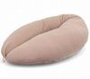 HOBEA-Germany Stillkissen XXL Lagerungskissen Schwangerschaftskissen Seitenschläferkissen groß (Musselin Taupe) Bild 4