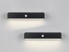 2er SET Solar Wandleuchten auch per USB aufladbar mit Bewegungsmelder, B: 30cm Bild 3