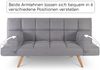 Raburg Schlafsofa 2-Sitzer, klappbare Gästebett-Funktion, Stoff, Yara, bequeme Liegefläche: 180 cm breit x 110 cm tief Bild 4