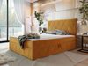 Boxspringbett 'Simoti' orange 160x200 cm Bild 2