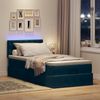 vidaXL Ottomane Bett mit Matratze & LEDs Dunkelblau 80x200 cm Samt 3312732 Bild 3