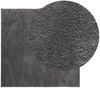 vidaXL Teppich HUARTE Kurzflor Weich und Waschbar Anthrazit 160x160 cm 375002 Bild 3