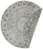 In- und Outdoor Wendeteppich Rund Lilja - grün creme - 200 cm Durchmesser Bild 1