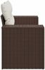 vidaXL Gartensofa mit Kissen 2-Sitzer Braun Poly Rattan 366212 Bild 5