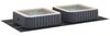 vidaXL Bodenfolie für Pools Schwarz 640 x 321 x 0,1 cm Vliesstoff 42009125 Bild 3