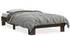 vidaXL Bettgestell Braun Eichen-Optik 75x190 cm Holzwerkstoff Metall 845881 Bild 2