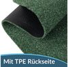 ANRO Fußmatte POET Schuhparkplatz schmal Schmutzfangmatte Unifarben, eckig, Höhe: 3 mm, Schuh-Abstellplatz rutschfest 25x60cm Kräusel Grün wasserdicht Bild 3
