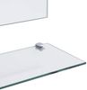 Wandspiegel, Badspiegel mit 5 Ablagen Silbern 80×60 cm de6958 Bild 4