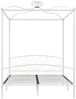 vidaXL Himmelbett-Gestell Weiß Metall 160 x 200 cm 284472 Bild 3