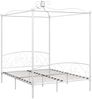 vidaXL Himmelbett-Gestell Weiß Metall 160 x 200 cm 284472 Bild 2