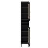 Badhochschrank 35x190cm 'Seattle' Kiefer massiv schwarz Bild 3