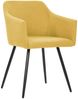 vidaXL Esszimmerstühle 6 Stk. Gelb Stoff [3065688] Bild 2