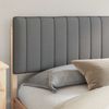 vidaXL Bettgestell mit gepolstertem Kopfteil Hellgrau 200 x 200 cm 3405572 Bild 3