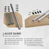 EASYmaxx Schwerlastregal-Set mit 5 belastbarenHolzböden 2-tlg. silber/holzfarben Bild 5
