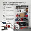 EASYmaxx Schwerlastregal-Set mit 5 belastbarenHolzböden 2-tlg. silber/holzfarben Bild 2