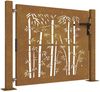 vidaXL Gartentor 100x100 cm Cortenstahl Bambus-Design 153239 Bild 2