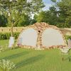 vidaXL Partyzelt mit LED und 4 Seitenwänden 3,6x3,6x2,3 m Tarnfarben 93078 Bild 3
