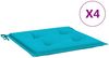 vidaXL Gartenstuhl-Kissen 4 Stk. Türkis 50x50x4 cm Stoff 361096 Bild 2