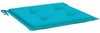 vidaXL Gartenstuhl-Kissen 4 Stk. Türkis 50x50x4 cm Stoff 361096 Bild 5