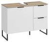 BASIC by Balculina Waschbeckenunterschrank Denver Waschbeckenunterschrank, Badezimmerschrank BxHxT 80x60x35 (1-St) Breite 80 cm, Tür L/R montierbar, Softclose Bild 4