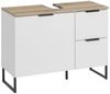 BASIC by Balculina Waschbeckenunterschrank Denver Waschbeckenunterschrank, Badezimmerschrank BxHxT 80x60x35 (1-St) Breite 80 cm, Tür L/R montierbar, Softclose Bild 5