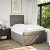 vidaXL Boxspringbett mit Matratze Taupe 120x200 cm Stoff 3293544 Bild 5