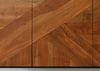 Sideboard Akazie 200x40x76 natur lackiert / Marmor weiß KARLSTAD #16 Bild 5