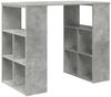 vidaXL Schreibtisch mit Regal Beton Grau 90 x 50 x 75 cm Holzwerkstoff 869509 Bild 2