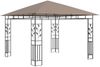 vidaXL Pavillon mit Moskitonetz & LED-Lichterkette 3x3x2,73 m Taupe 3070318 Bild 5