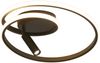 ZMH Deckenlampe LED Deckenleuchte Dimmbar: 40cm Schlafzimmerlampe Modern Design 37W Wohnzimmerlampe mit Strahler Schwarz mit Fernbedienung Küchenlampe für Schlafzimmer Haus Wohnung Wohnzimmer Bild 2