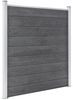vidaXL Gartenzaun WPC 1737x186 cm Grau 3053233 Bild 4