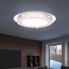 LED Deckenleuchte, Blattsilber, Kristalle, DMxH 35x6,1cm Bild 3