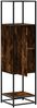 vidaXL Highboard Räuchereiche 35,5x35x139 cm Holzwerkstoff Metall 849036 Bild 5