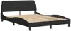 vidaXL Bett mit Matratze "Dover" Schwarz 120x200 cm Samt 3208373 Bild 4