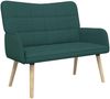 vidaXL 2-Sitzer Sofa Dunkelgrün 115 x 61 x 87 cm Stoff 42028896 Bild 2