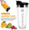 BlingBin Trinkflasche 18/24oz Wasserflasche mit Trinkdeckel, Mixbehälter, Smoothie Flasche, Smoothie Becher aus Kunststoff Für Frauen, Männer, Bruchsicher Bild 3