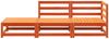 vidaXL Gartensofa mit Fußhocker 2-Sitzer Wachsbraun Massivholz Kiefer 837974 Bild 4