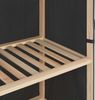 vidaXL 3-stufiger Kleiderschrank Grau 110 x 40 x 170 cm Stoff 248188 Bild 5