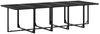vidaXL 11-tlg. Garten-Essgruppe mit Kissen Schwarz Textilene 3295076 Bild 3