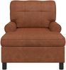 vidaXL Lounge-Liege mit Kissen Braun 91 x 157 x 91 cm Kunstleder 42022918 Bild 4