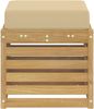 vidaXL Outdoor Hocker Bank Weiß 43 x 43 x 45 cm Massivholz Akazie 901683 Bild 4
